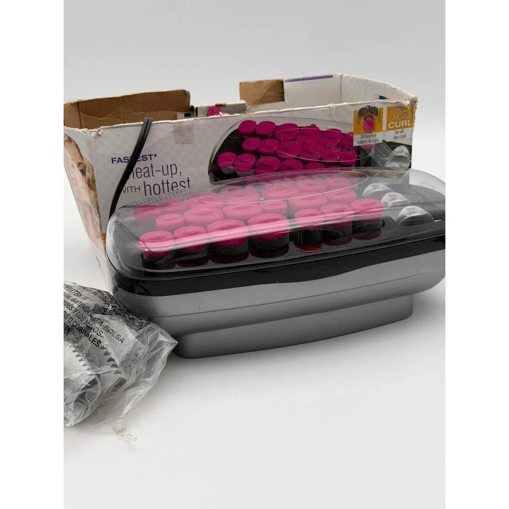 Conair Xtreme Instant Heat 20 Roller Hair Setter Pink Black CHV28-XTR Hot Roller